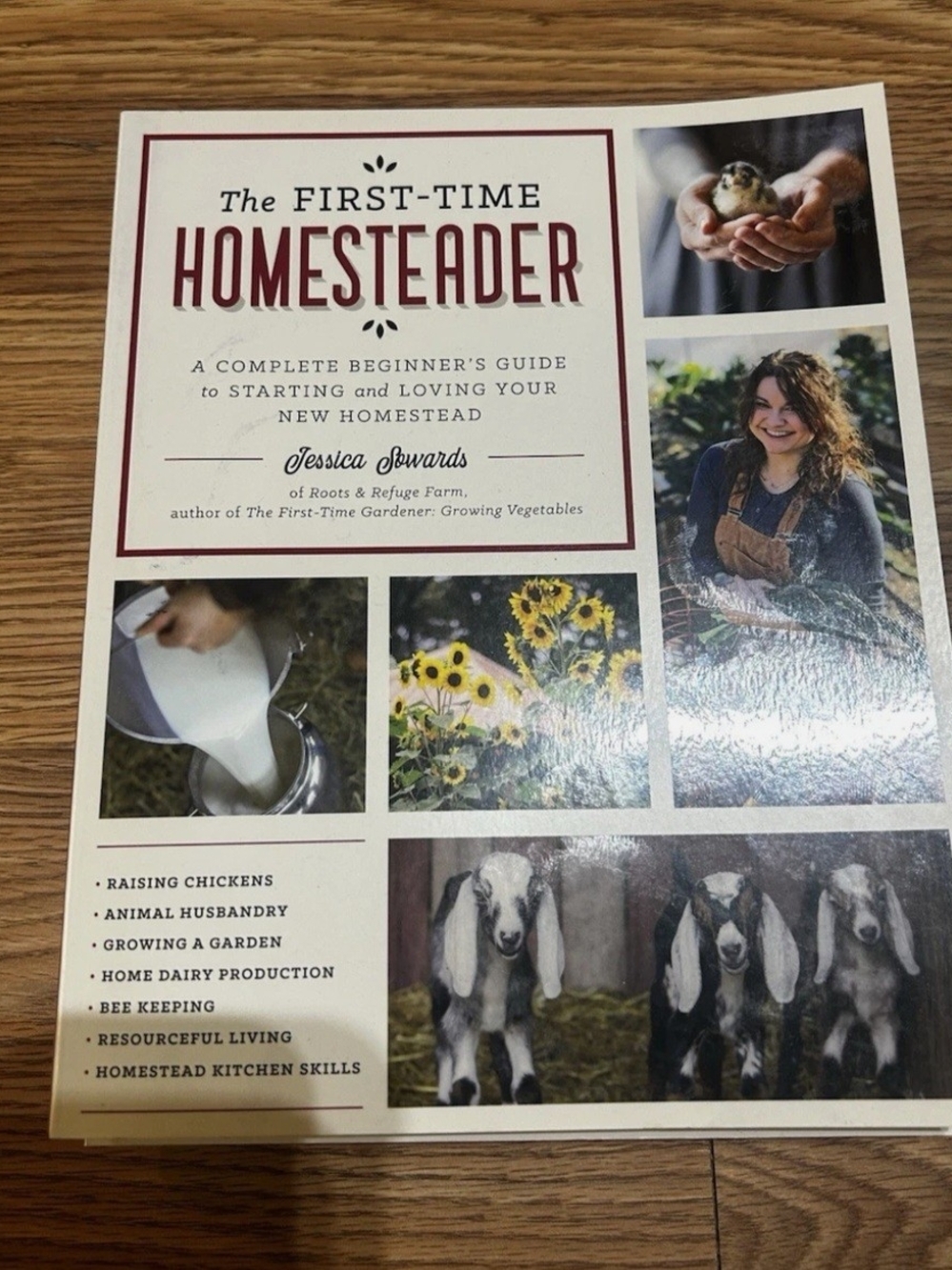 Jessica Howard Homesteader Coffee Table Book - Cream & Brown Accents